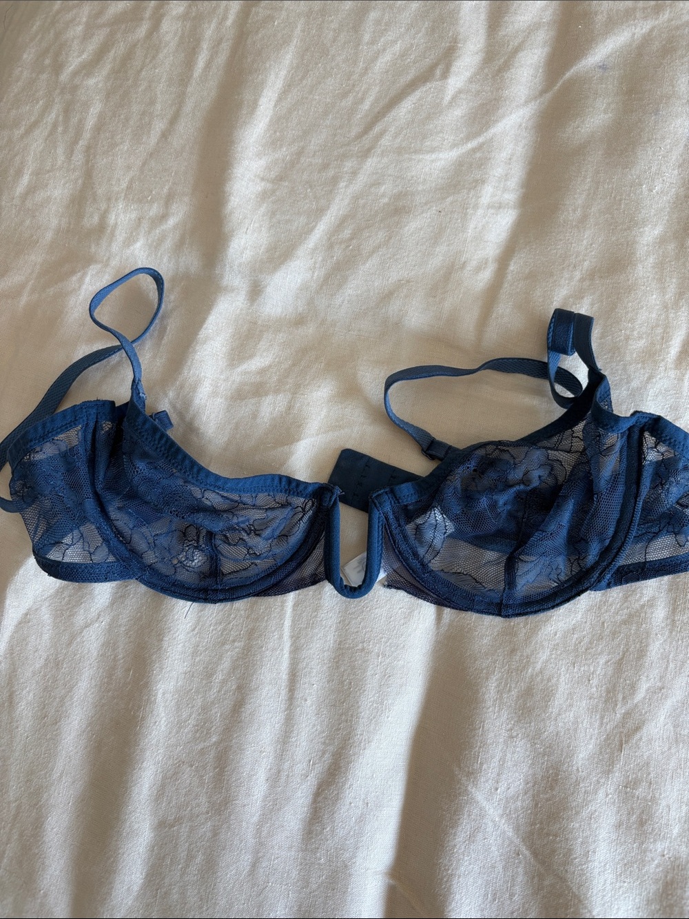 Yes À ta peau Half-cup bra Blue grey